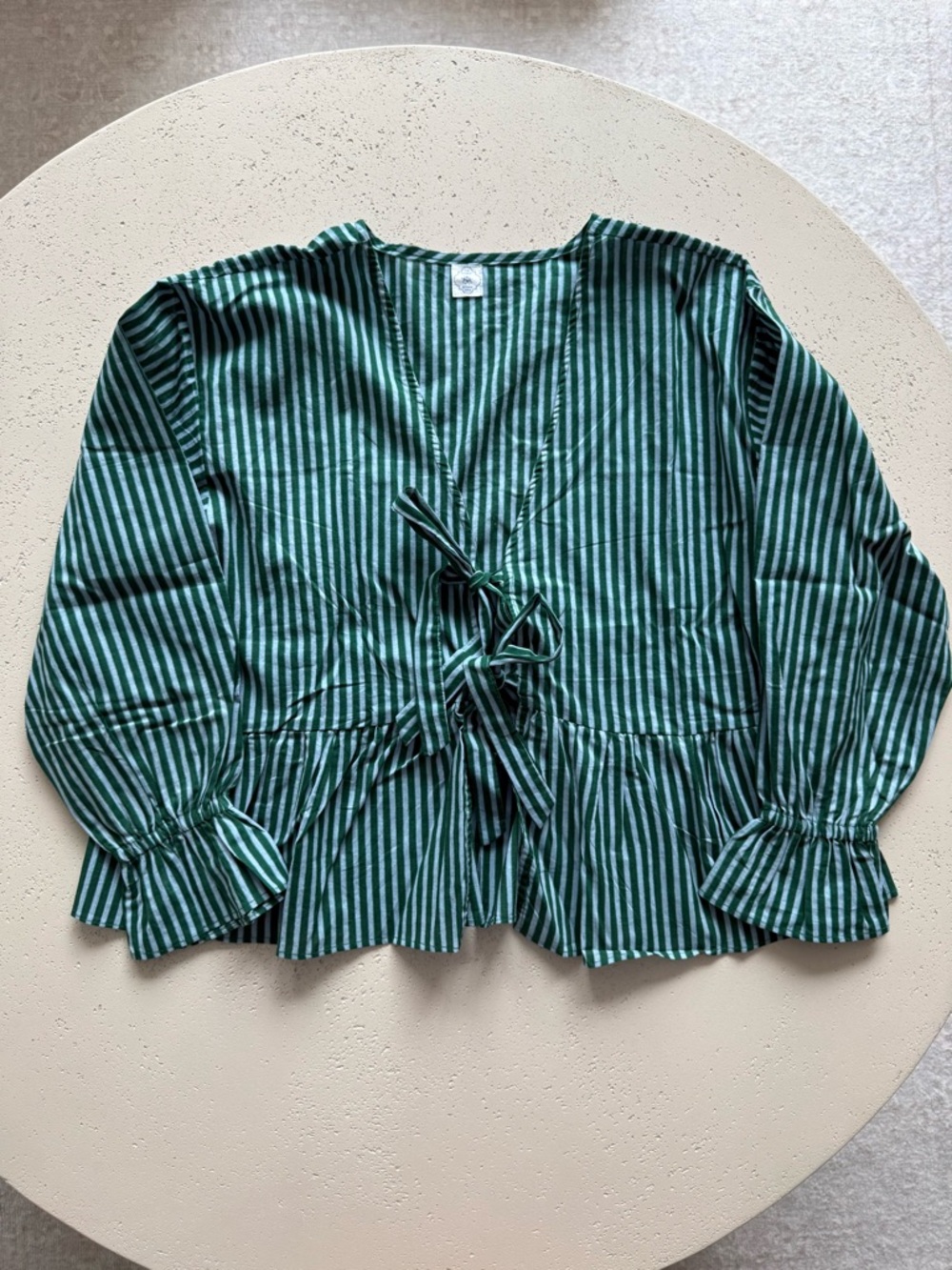 Jaipur Original The PDKR Cotton Shirt - green and light blue